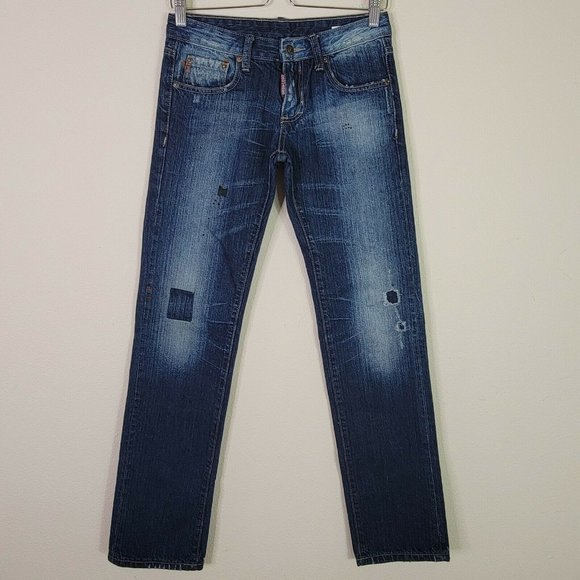 Dsquared 2 Men's Men's Distressed Ripped Jeans 27 - Picture 1 of 8
